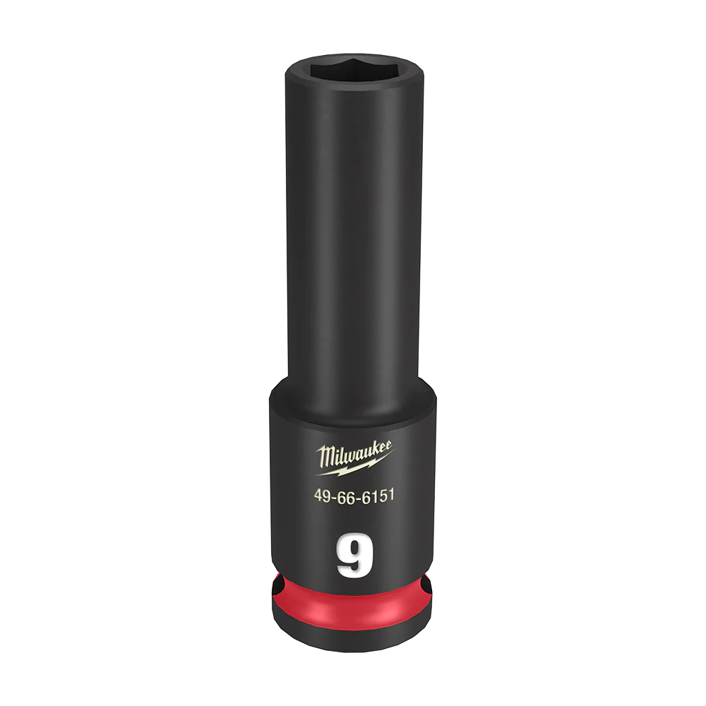 Milwaukee SHOCKWAVE™ 3/8" Drive 9mm Deep 6 Point Impact Socket - 49666151