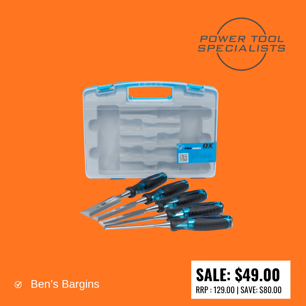 OX Wood Chisel Set 5 Piece OX-P370105
